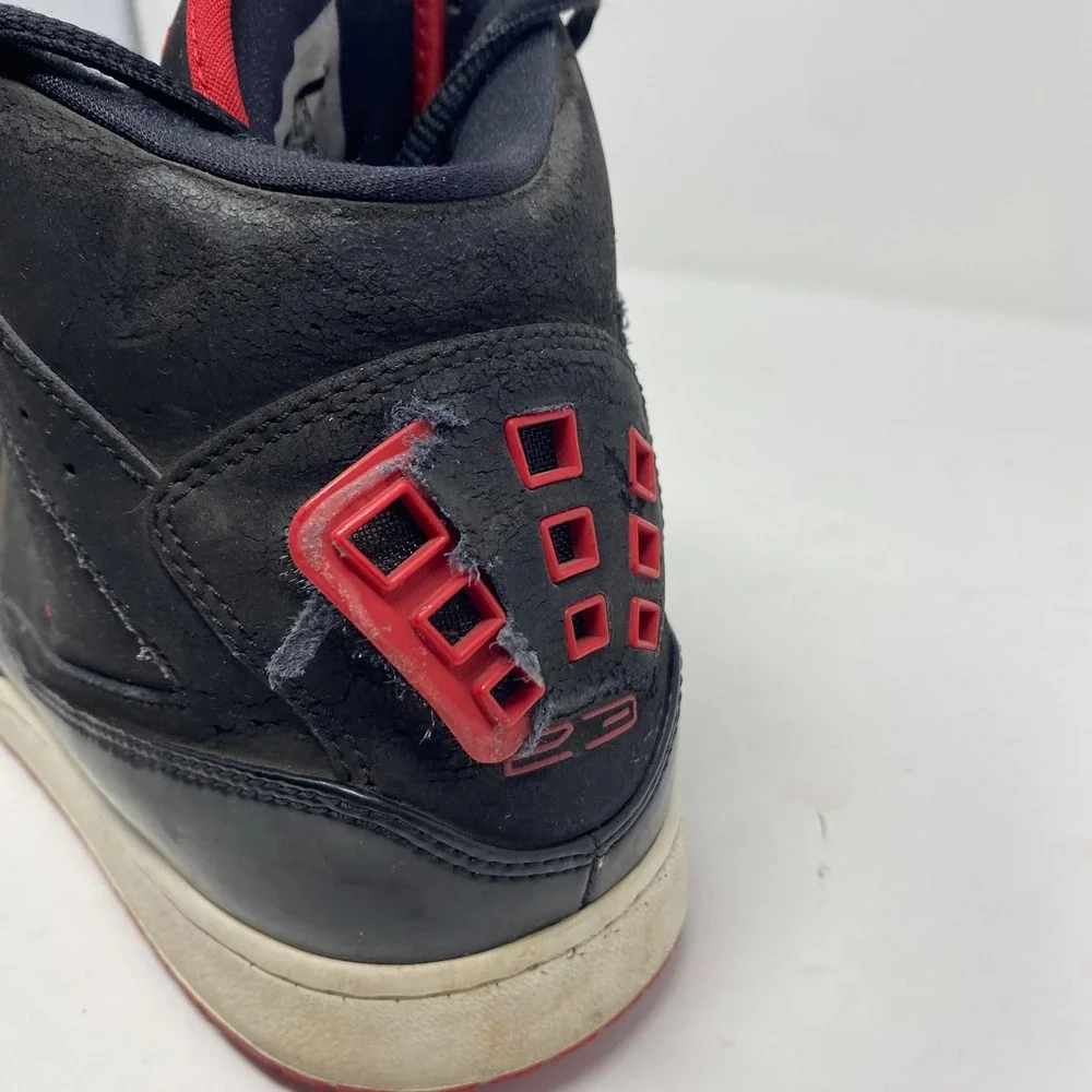 Jordan Flight 45 High Mens Black Red Sneakers 372704-040 Size 13
